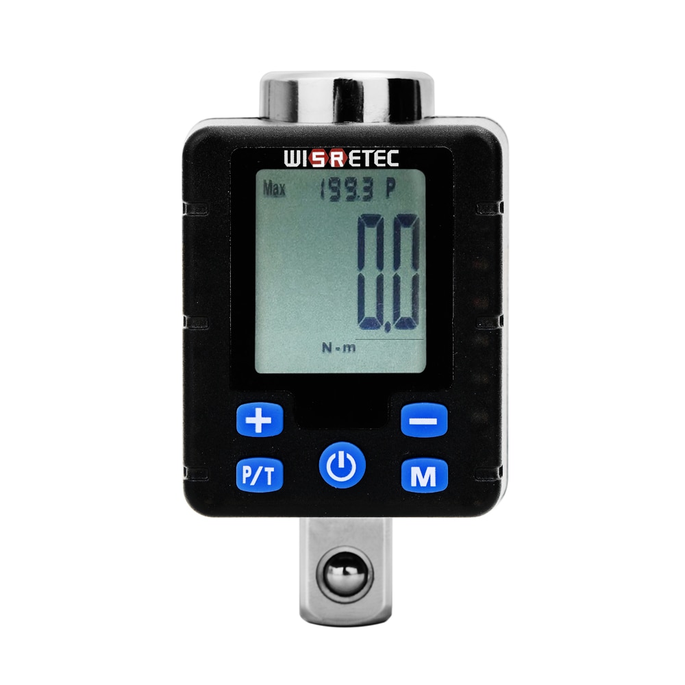 Llave Universal , torquímetro Digital electrónico de alta precisión, adaptador para medidor de torsión ajustable, pantalla grande