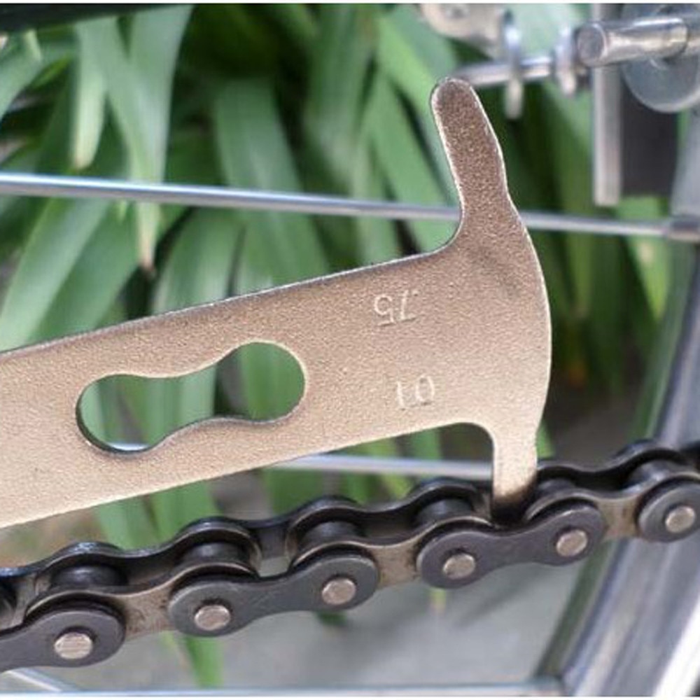 Bærbare cykelværktøjer cykel kæde værktøj slid indikator gauge checker strakt værktøj cykling cykel udendørs cykeltilbehør
