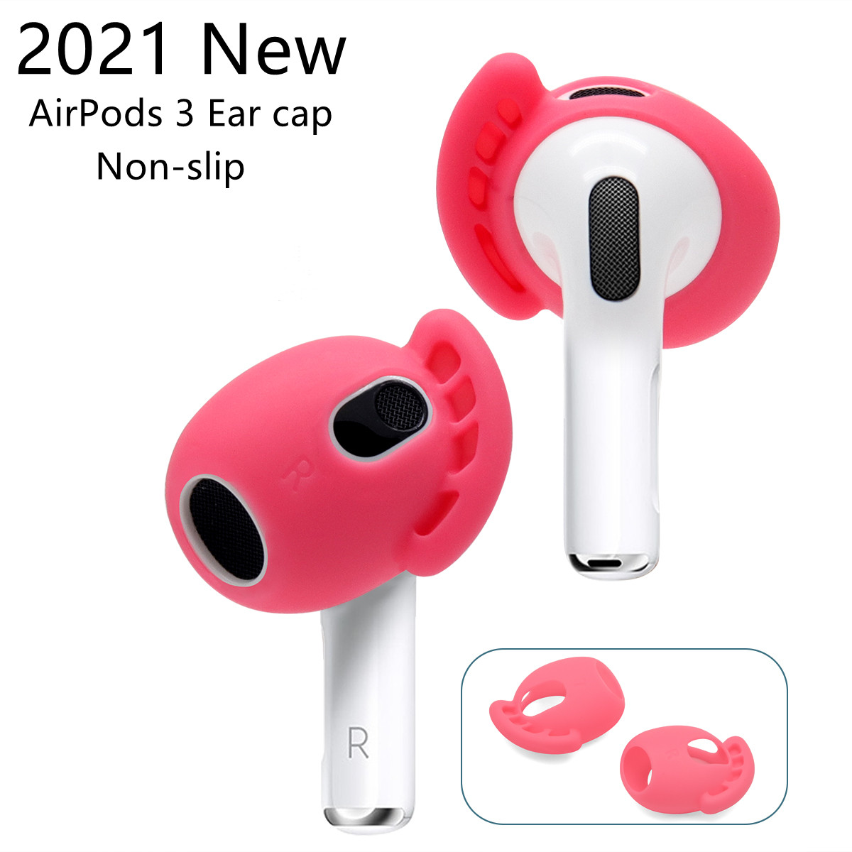 )för airpods 3 öronskydd öronkrokar antislip vingar öronskydd greppspetsar hörlurstillbehör för apple airpods 3rd generation