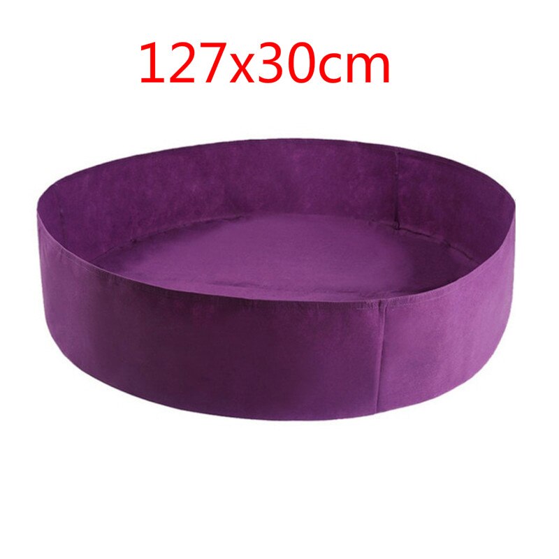 3 größen Stoff Angehoben Garten Bett Runde Pflanzen Container Wachsen Taschen Atmungsaktive Fühlte Stoff Pflanzer Topf Für Pflanzen Kindergarten Topf: 06 Violett