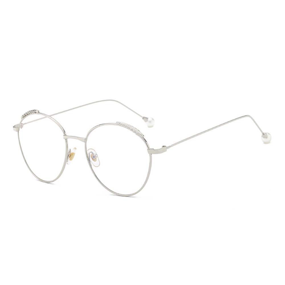 4 pièces chaîne de lunettes retenue strass perlé cordon cordon de lecture lunettes support de sangle collier accessoires de: Silver