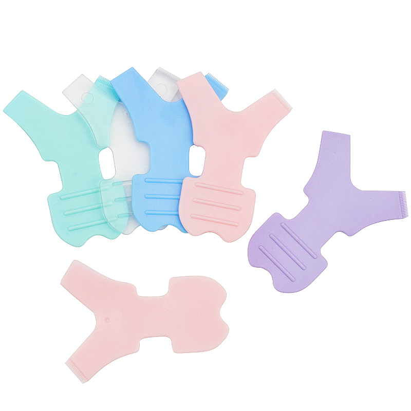 10 pz Nuovo Riutilizzabile Estensione Delle Ciglia Pennello per Il Trucco A Forma di Y frusta sollevamento Microbrush Ciglia Bigodino Applicatore Pettine Strumento di Bellezza