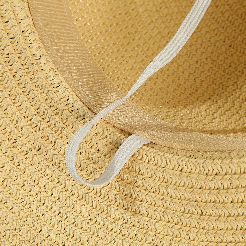 Womens Brede Rand Strooien Hoed Floppy Opvouwbare Roll Up Cap Strand Zonnehoed Upf 50 + Met Nek Flap