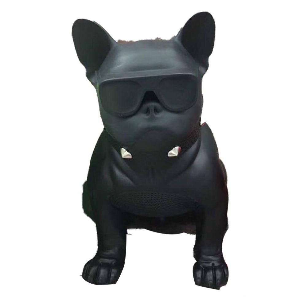 Draagbare Draadloze Bluetooth 4.2 Speaker 10W Krachtige Bass Stereo Ondersteuning U Disk/Tf Card Bulldog Voor Smart apparaten: Black