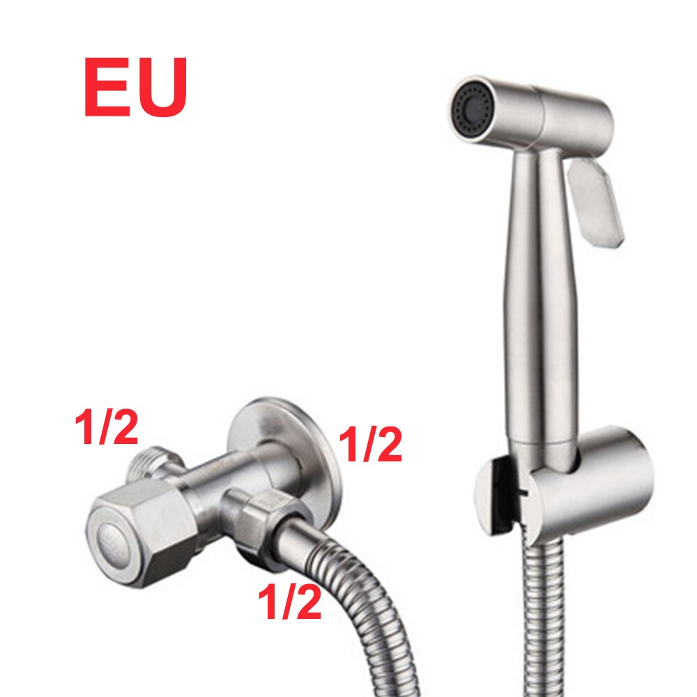 PULVERIZADOR DE inodoro de bidé de mano, urinario de baño de acero inoxidable juego de pulverizador para el bidé, higiene, pañal de tela para bebé, rociador: Style 04