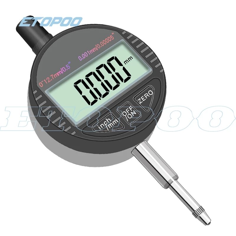 0.001mm 0-12.7/25.4mm Digital Indicator RS232 (9holes) Data Output Electronic Micrometer Dial Indicator Gauge Meter