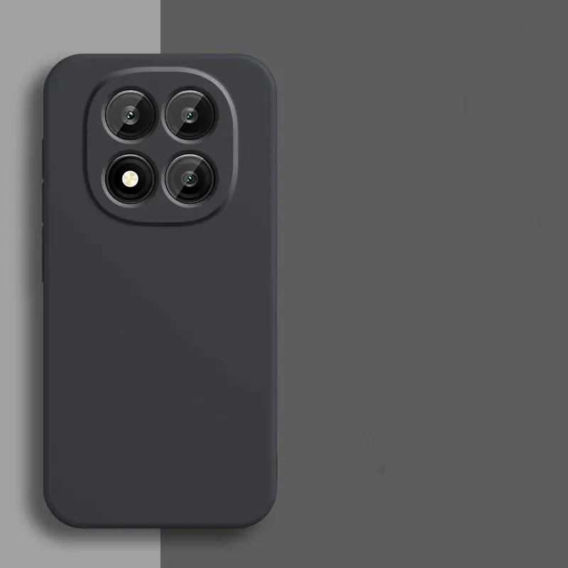Custodia in silicone originale per Xiaomi Redmi Nota 14 pro più Custodia morbida antiurto per Xiomi Redmi Nota14 4G 5G indietro Funda: Della tela di canapa / Beige