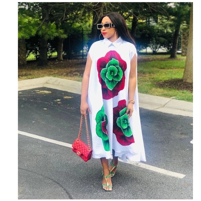 Abiti africani per Le Donne Vestiti Africani Africa Vestito Stampa Dashiki Abbigliamento Donna ankara Più Il Formato Africa Vestito Delle Donne