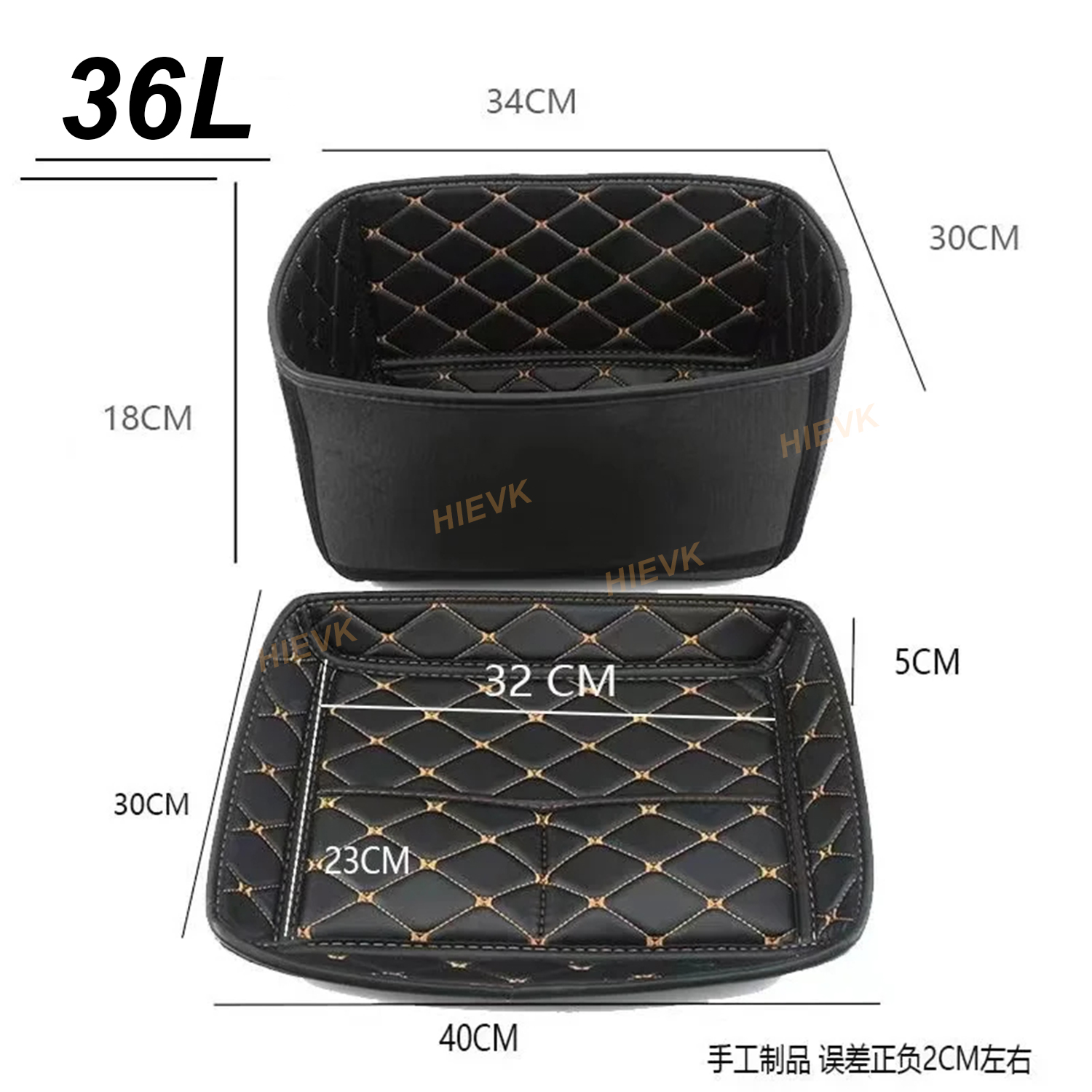 Universal 28L-100L Motorcycle Tail Top Box Cover Pad Luggage Case Storage Toolbox Inside Liner Inner Lining Cushion PU Leather