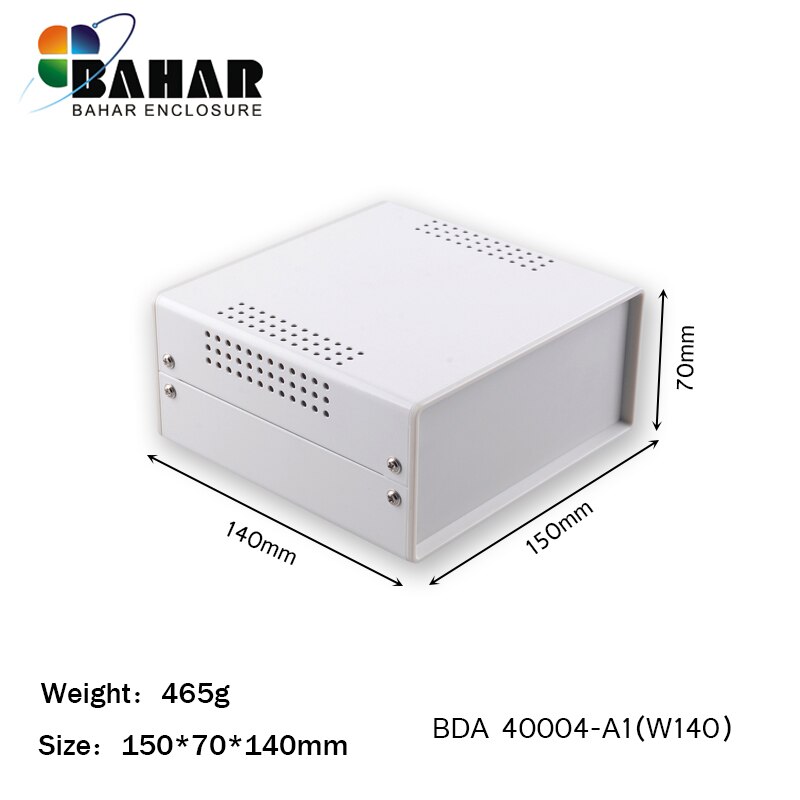 BAHAR 150*140*70mm Iron housing for electronics diy instrument case project case iron electric junction box BDA 40004(W140): 40004-A1(W140)