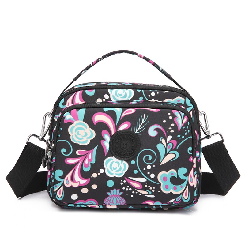 Jahrgang damen-umhängetasche aus Nylon, luxushandtasche, kleine Bote-schultertasche: Farbe 4