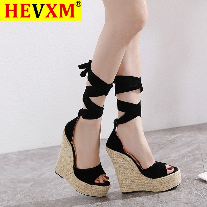 Sandalias De cuña para Mujer De 35 a 43, Sandalias De tacón alto estilo bohemio con plataforma para Mujer, Zapatos De Mujer con Puntera abierta a la