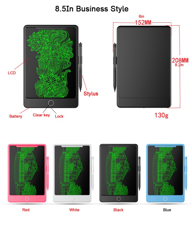 4.5/8.5/12in LCD Electronic Writing Tablet Digital Drawing Handwriting Pad Message Sketch Teaching Graphics tablet Kids