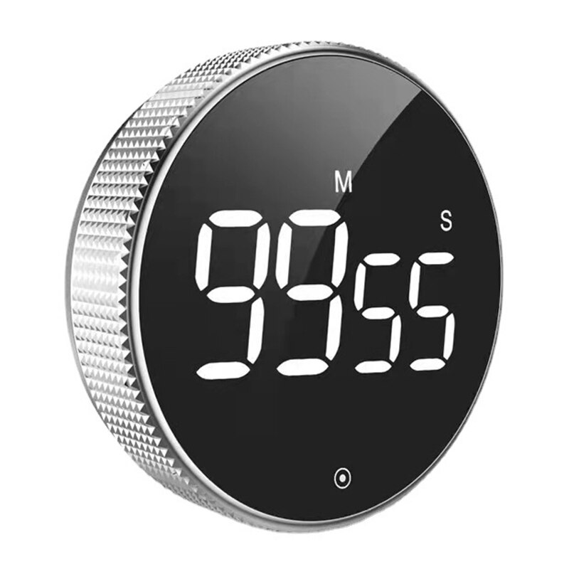 Baseus Magnetic Kitchen Timer Digital Timer Manual Countdown Alarm Clock Mechanical Cooking Timer Cooking Shower Study Stopwatch: Black