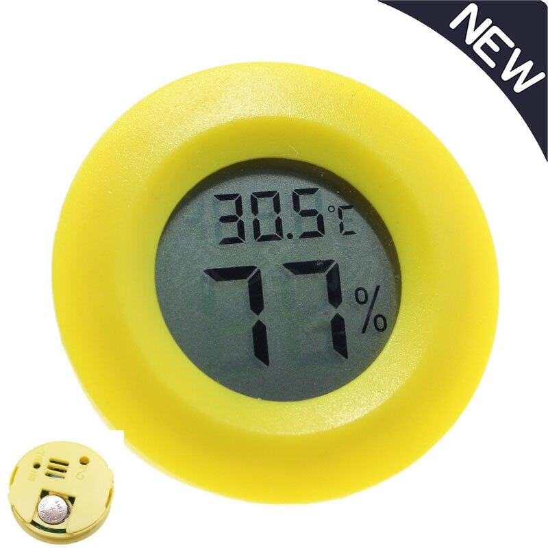 Mini Lcd Thermometer Hygrometer Praktische Digitale Indoor Ronde Thermometer Hygrometer Lcd Display Temperatuur-vochtigheidsmeter