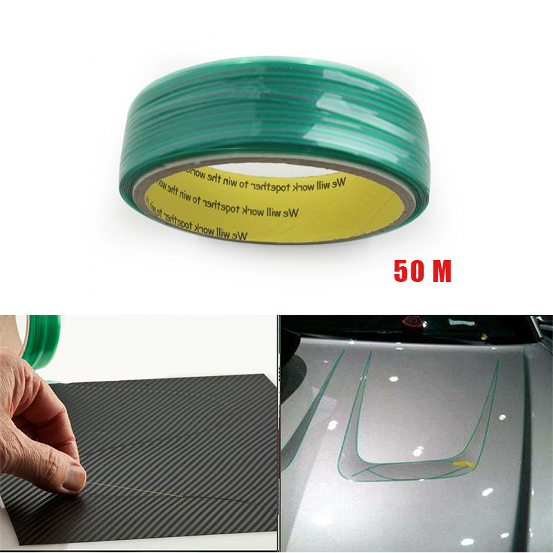 50M Vinyl Auto Wrap Knifeless Tape Linie Auto Aufkleber Schneiden Werkzeug Vinyl Film Wrapping Cut Tape Auto Zubehör