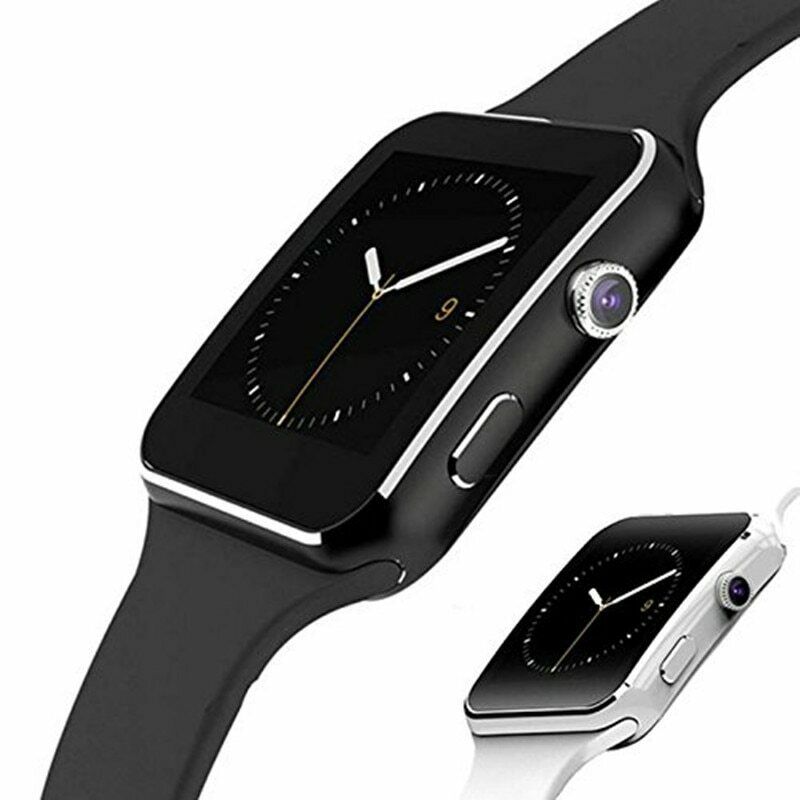 Reloj inteligente Bluetooth de para hombre X6, reloj inteligente deportivo con cámara, compatible con tarjeta SIM, Whatsapp, en Facebook