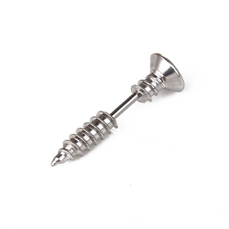 Unisex Vrouwen Mannen Oorbellen Rvs Piercing Nail Schroef Cross Skull Stud Oorbellen Punk Helix Oor Piercings Mode-sieraden: Style 20