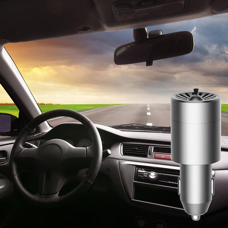 Purificador de aire portátil para coche, minipurificador de aire de 12V, ionizador de iones negativos