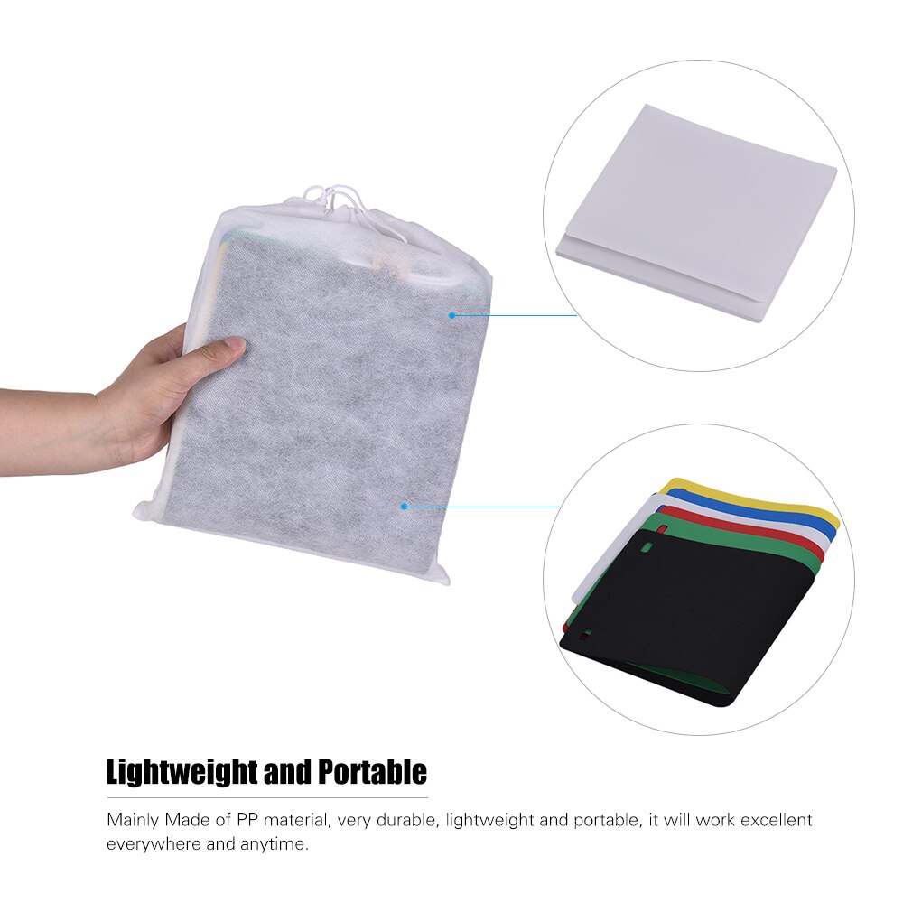 Mini Portable Folding Lightbox Photography LED Light Room Photo Studio Light Soft Box Background Kit for Digital DSLR Camera