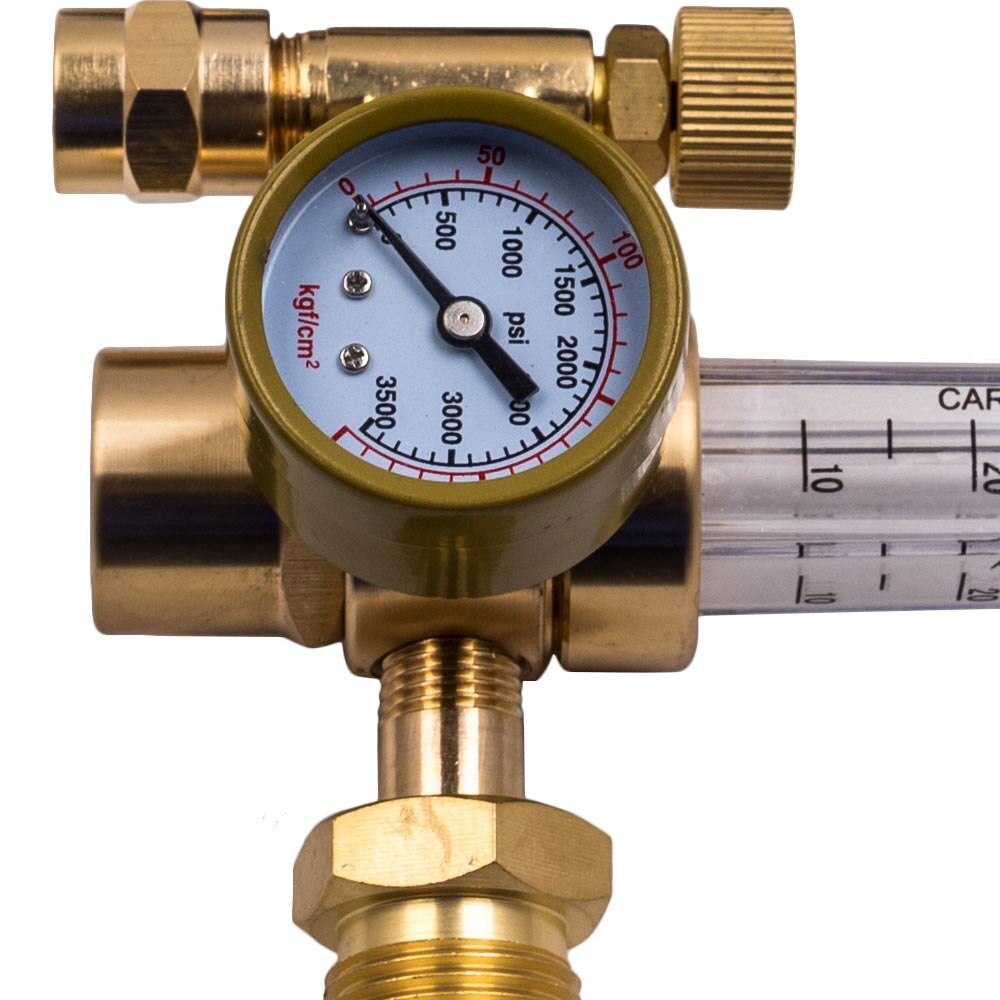 Voor Argon Of Argon/CO2 Mix Flowmeter Mig Tig Lassen Regulator W 10 'Inert Gas Slang