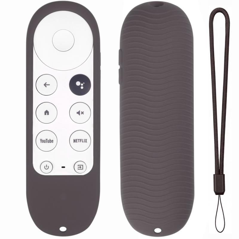 Funda protectora de silicona para mando a distancia, funda antipérdida a prueba de golpes para Chromecast con Google TV