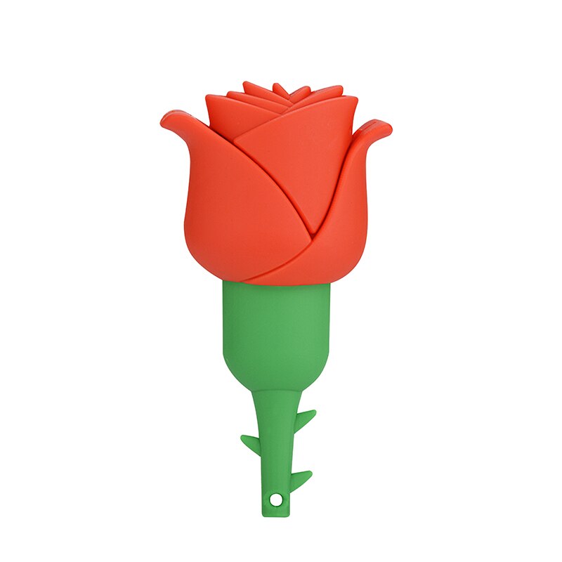 Pendrive Rose USB Flash Drive 32GB 16GB Lovely Cartoon 64GB Pen Drive 8GB 4GB 128MB Memory Stick USB 2.0: Red / 128 GB