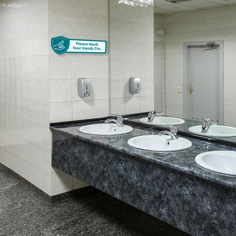 1Pcs Acryl Preventie Borden Welkom Teken Winkel Waarschuwing Teken Winkel Gedesinfecteerd Teken Voor Restaurants School Office Building