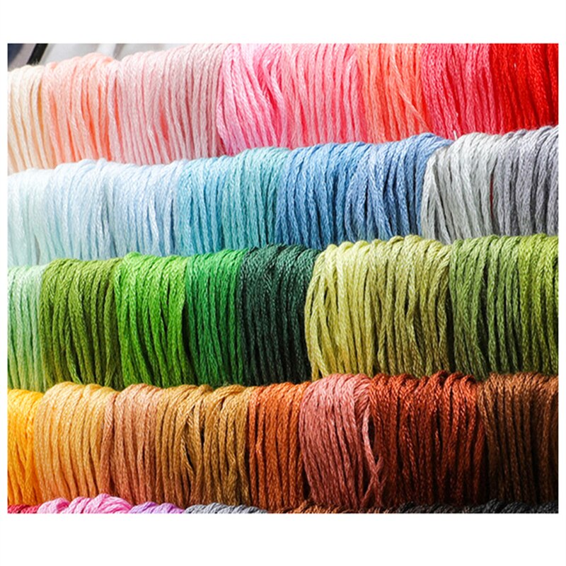 50/100Pcs Embroidery Floss Cross Stitch Thread Mix Colors Cotton Sewing Skeins Floss Kit DIY Craft Sewing Tools Needlework