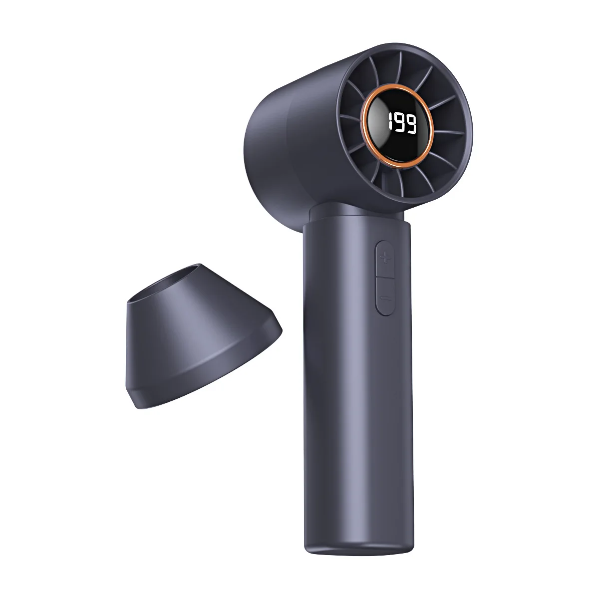 High Speed Folding Refrigeration Fan, Digital Display Mini Portable USB Charging Fan, High Wind Power Handheld Fan