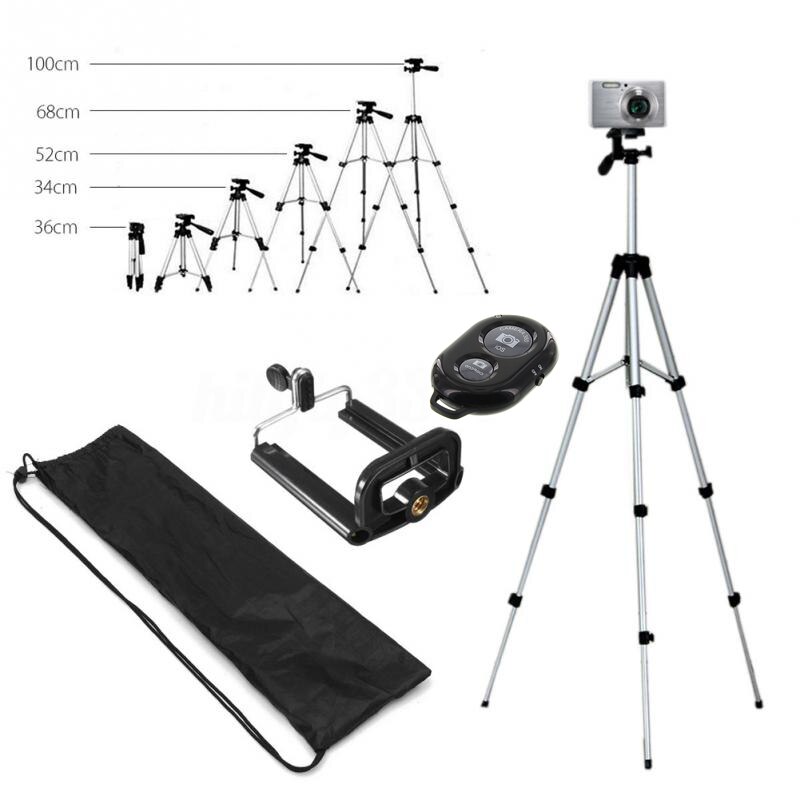 Aluminum Long Tripods DSLR Camera Long Tripod Bluetooth Remote Control Self-Timer Adjustable Support For Phone Stand Holder