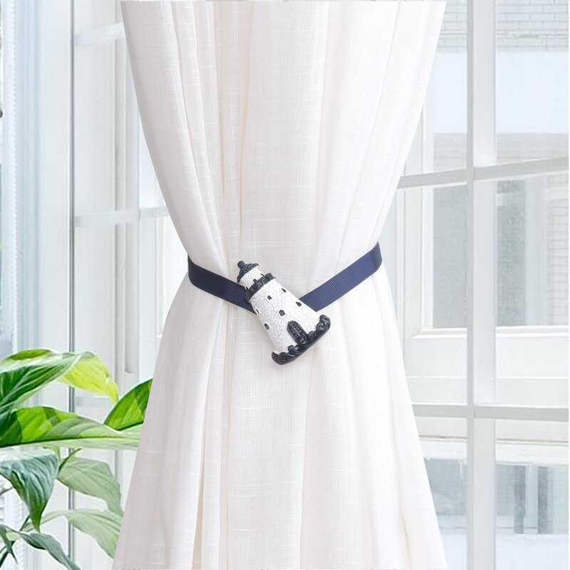 Gardiner anker ror tieback holder spænde clips magnetisk bruser rem tilbehør jjjry 771