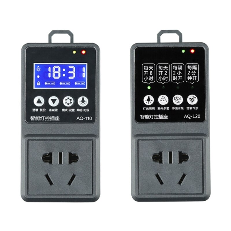 Aquarium Smart Timer Switch Socket Light Controller Lamp Dimmer Modulator Fish Tank Device