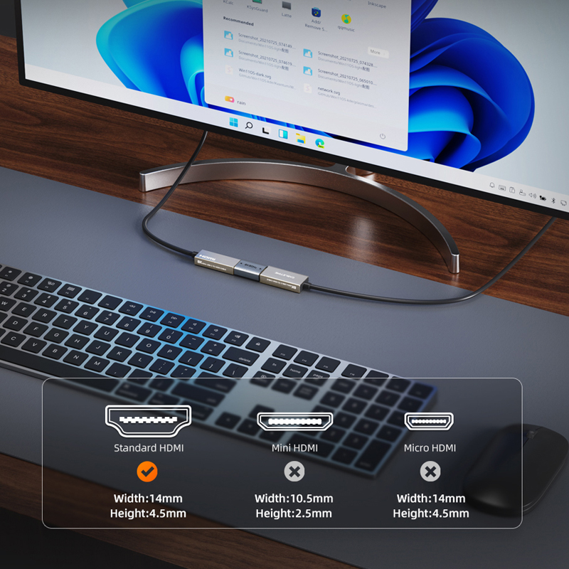 CABLETIME 8K przedłużacz HDMI żeński na żeński przedłużacz adapter audio do monitora PS5 Roku Stick HD 2.1 złącze 8K