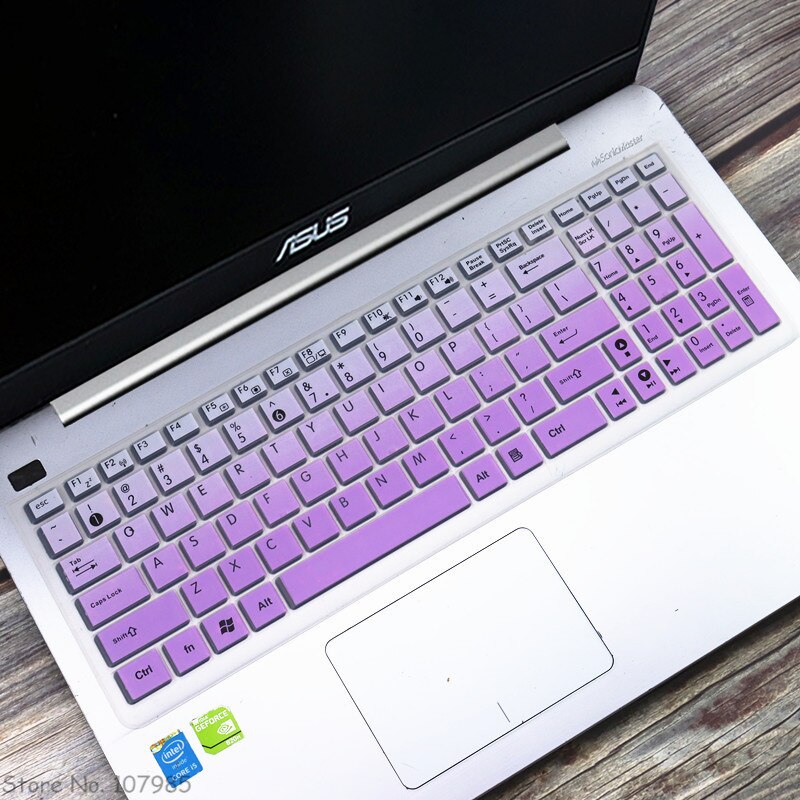15.6 inch Laptop keyboard Cover Protector For Asus ROG X556U X556UR X556UB X556UQ X556 X555 X555ld X555lf X554l Gaming Notebook: Gradualpurple