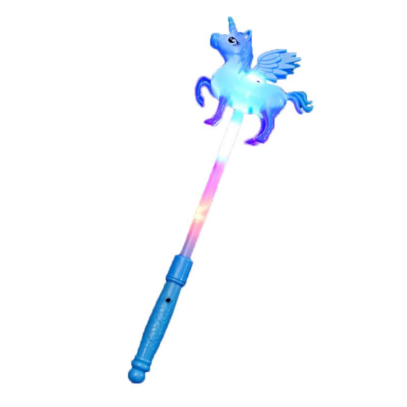 Bâton lumineux en forme de licorne pour les enfants acclamant les jouets lumineux de bâton lumineux de grand doigt