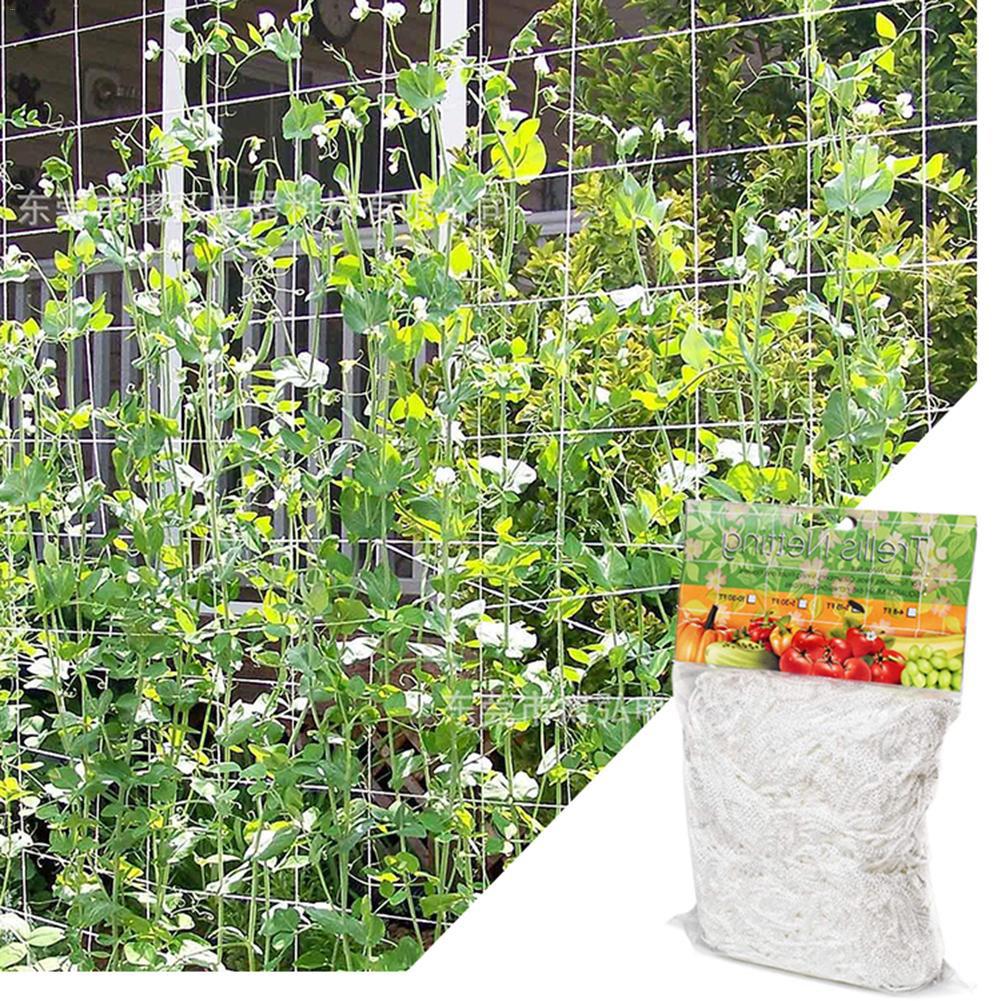 Malla de red para plantas trepadoras, marco de red de aterrizaje para plantas de pepino, flor, enredadera, enredadera, Red de jardín, 5m, 10m