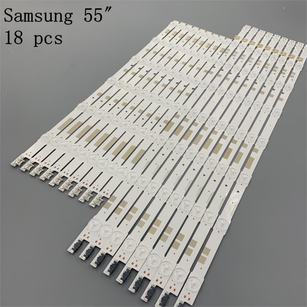 Led bakgrundsbelysningsremsa 14 lampa för samsung 55 &quot; tv  ua55 js 7200 ue55 ju 6872 ue55 ju 6872u ue55 ju 6850 un55 js 7250 ue55 ju 6800 bn96-38481a