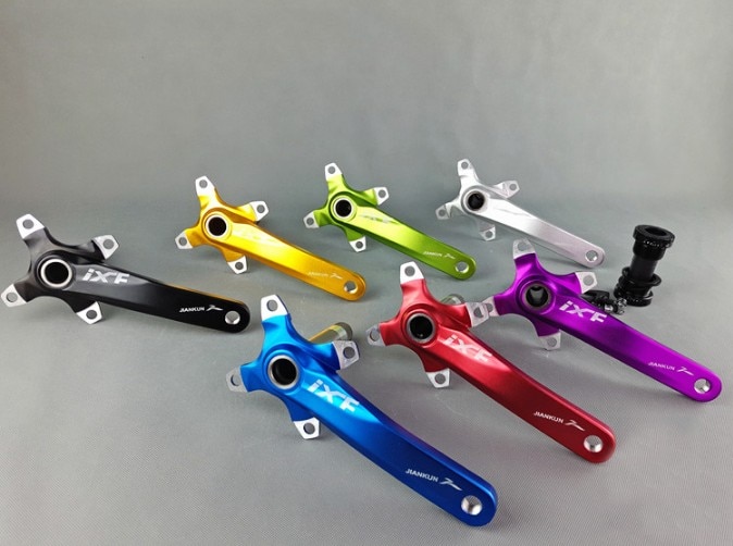 Aluminium fiets crank tandwiel mountainbike trapas crank gegroefde schijf mtb 104 bcd fiets onderdeel voor xt  m610 m590