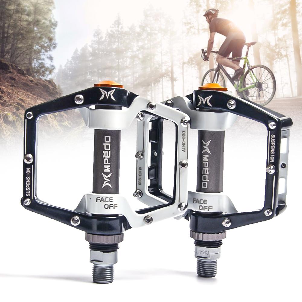 pedales planos de bicicleta MTB Road 2 rodamientos sellados pedales de bicicleta de montaña pedales de plataforma ancha accesorios de bicicleta