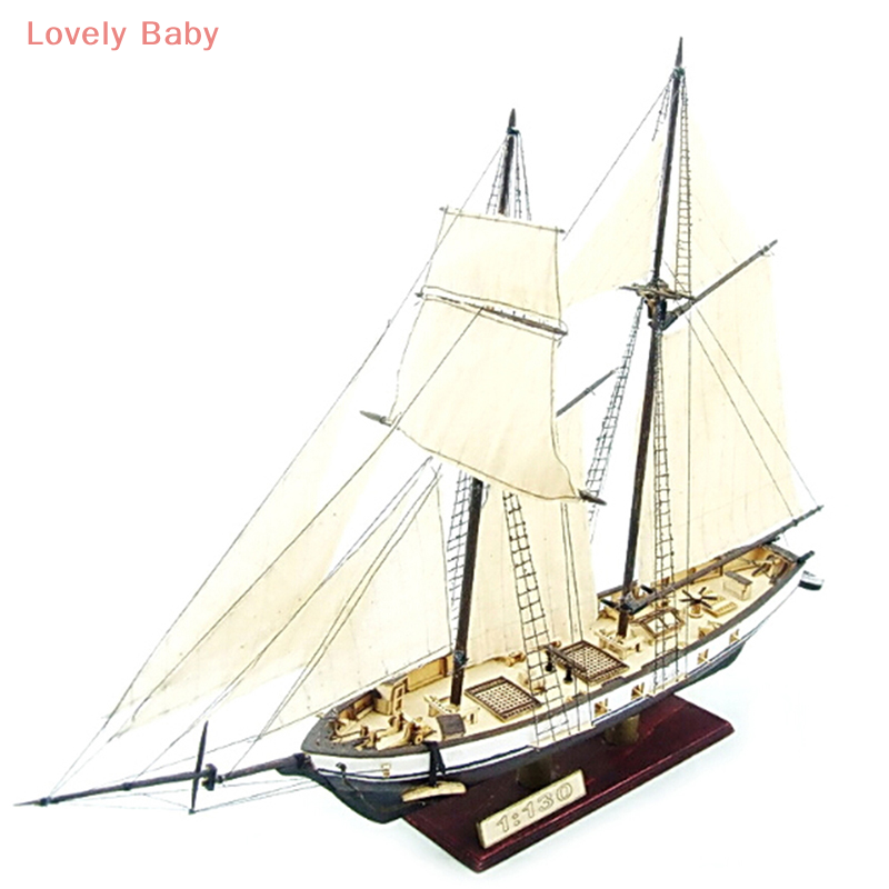 【BBS-7】 1:130 Segeln DIY Schiff Montage Modell klassische Holz Stiefel Dekoration Holz