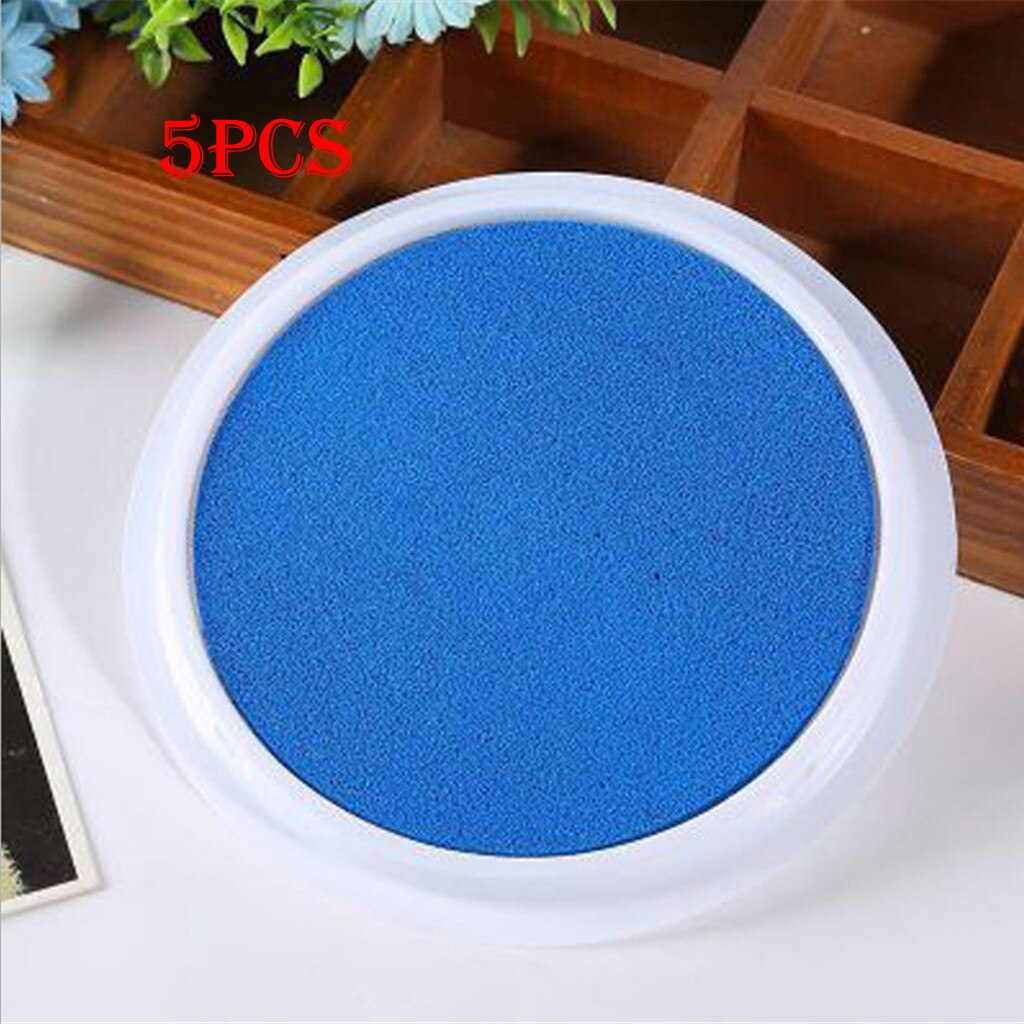 5Pc Kinderen Diy Vinger Palmen Schilderen Graffiti Afdrukken Modder Verf Plaat # C7: Sky Blue 