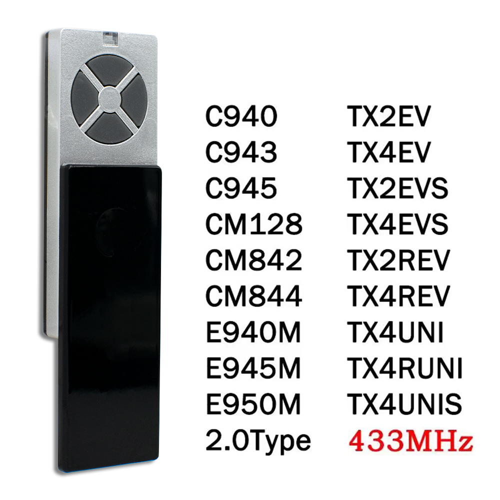 LiftMaster Chamberlain TX4UNI TX2EV TX2REV TX4UNIS TX4UNIF TX4RUNI garagen fernbedienung garagentor öffner 4 tasten 433mhz