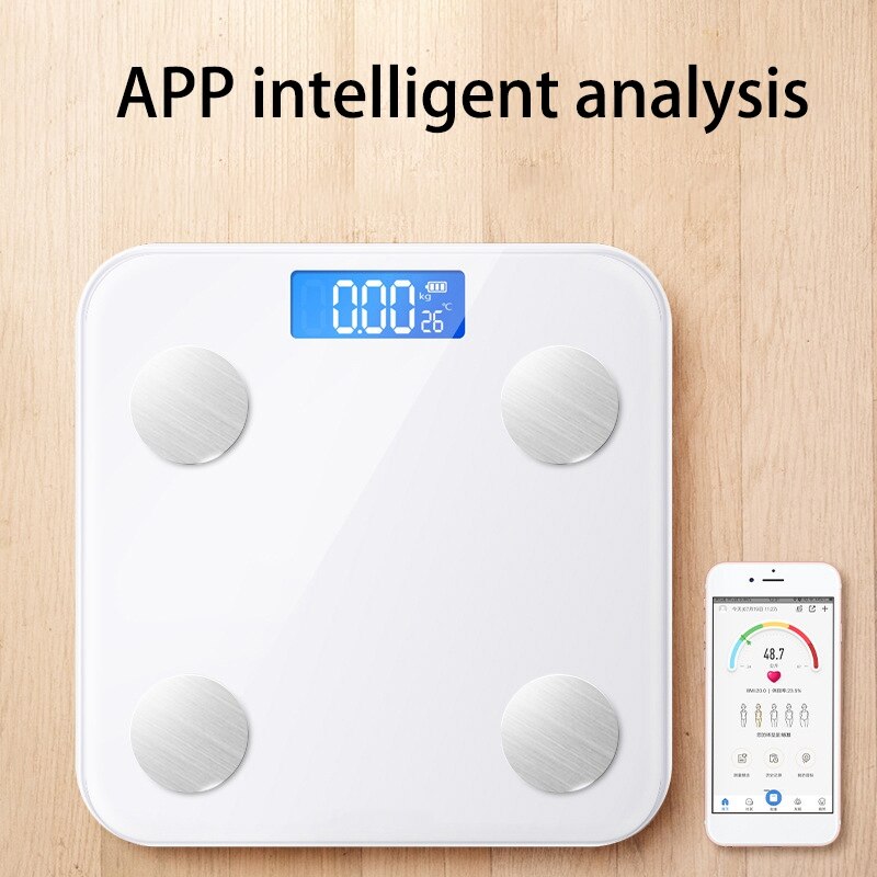 Smart Weegschaal Smart Draadloze Weegschaal Badkamer Schaal Met Body Samenstelling Monitor Met Bluetooth En Fitness App