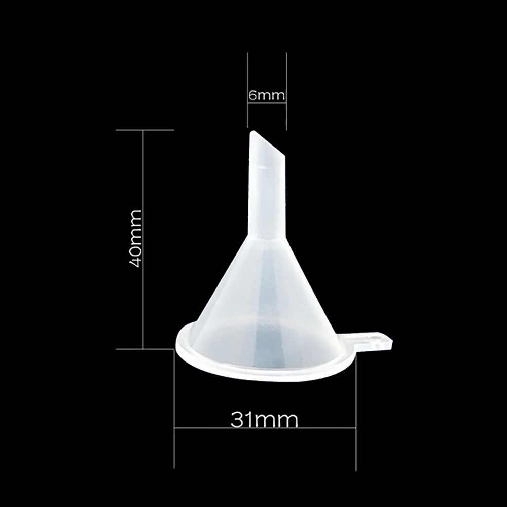 10pcs 10 stuks Kleine Plastic Voor Parfum Diffuser Fles Mini Vloeibare Olie Trechters Labs m4