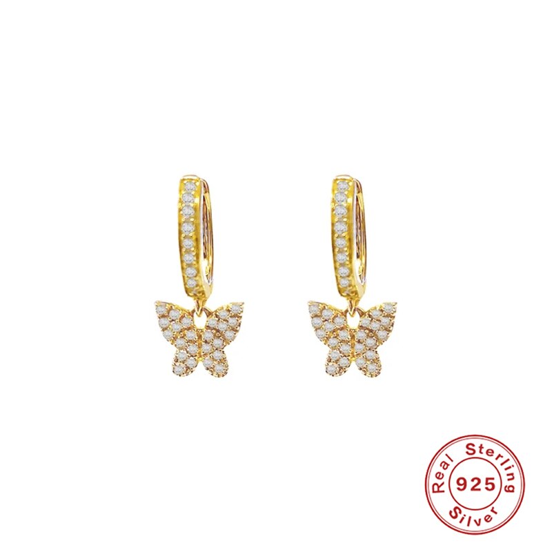 Orecchini a cerchio piccoli in argento Sterling 925 con ciondolo a forma di fulmine per gioielli da donna regalo in argento dorato Huggie