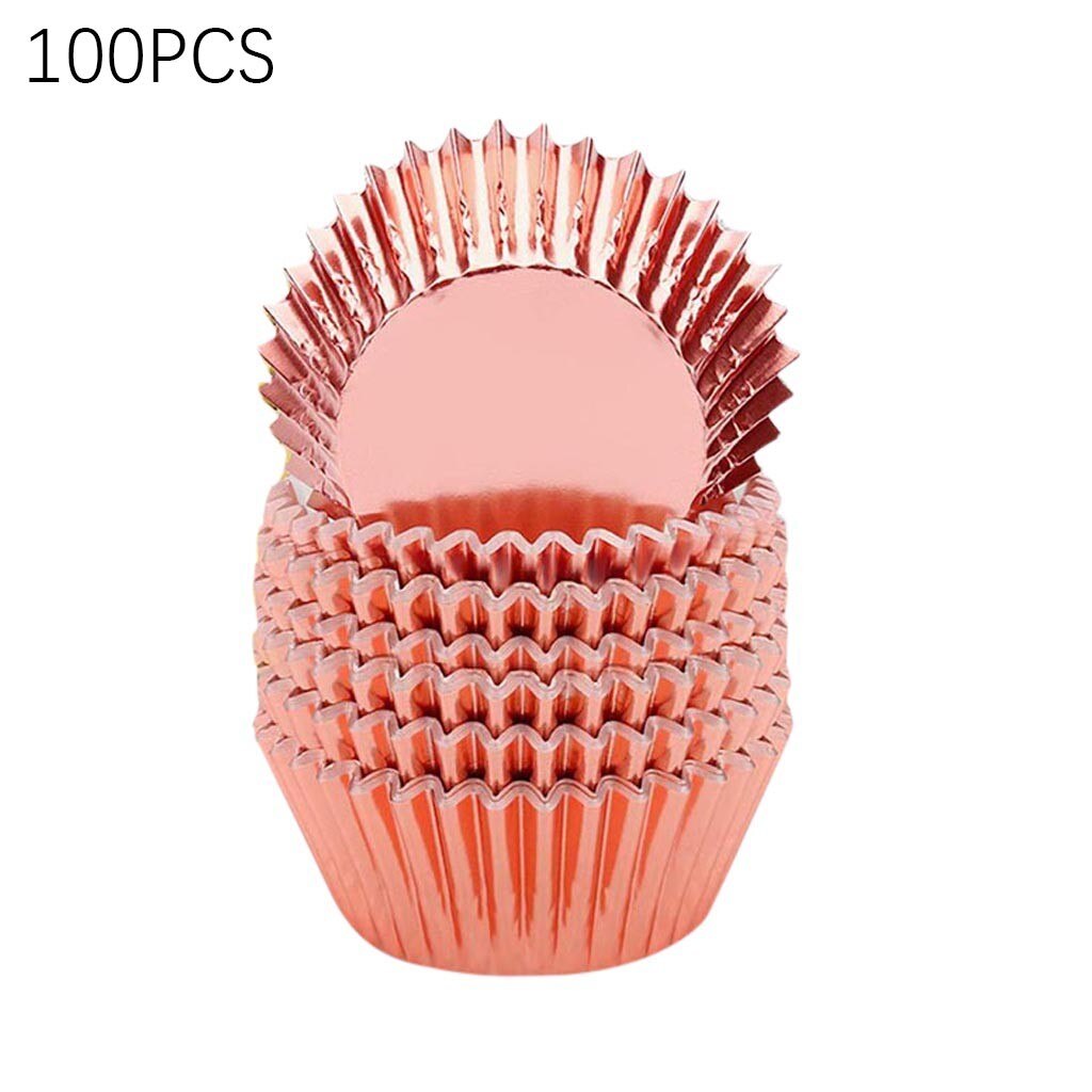 Kitchen Tools 100pcs Baking Utensils Thickened Aluminum Heat-resistant Cake Paper Cup Mould Useful Для Кухни