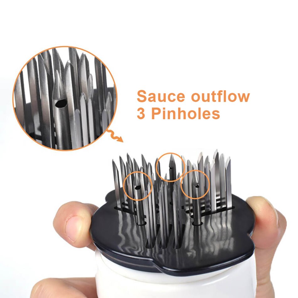 4YANG Multi fonction viande attendrisseur aiguille Steak viande injecteur Marinade saveur seringue Gadgets de cuisine outils de viande
