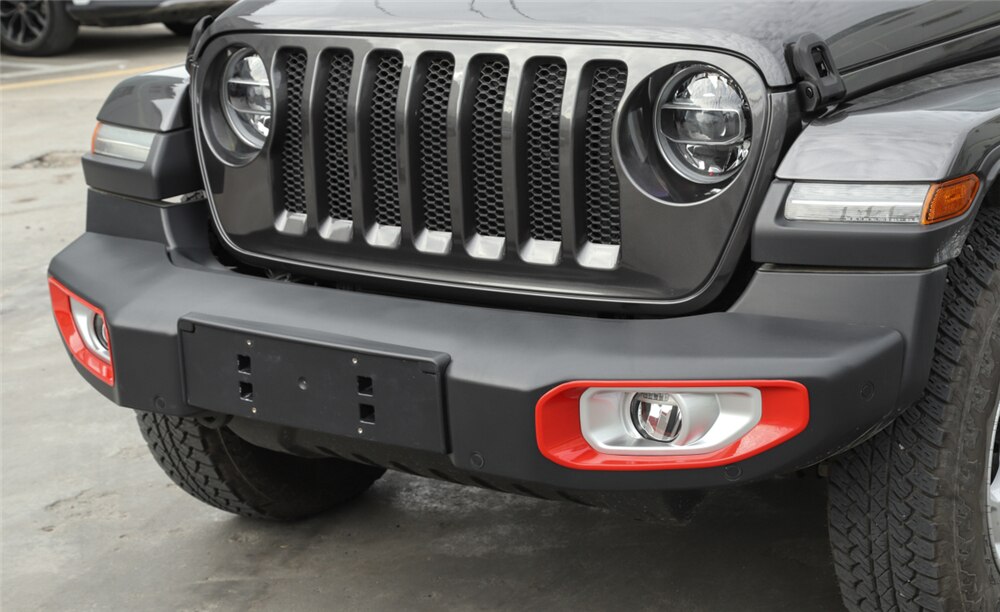 Car Front Fog Light Lamp Decoration Cover for Jeep Wrangler JL 2022 Sahara only Exterior Accessories Styling