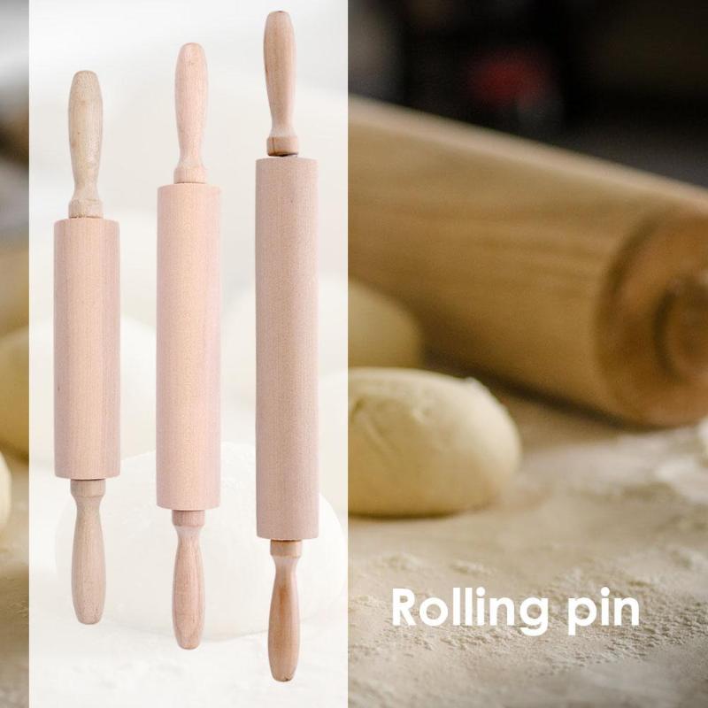 Massief Houten Roller Koekjes Bakken Gebak Pizza Breed Noodle Biscuit Fondant Taart Deeg Deegroller Keuken Kleine Gadget